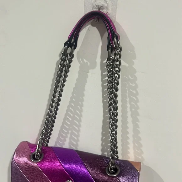 Kurt Geiger Pink and Purple Shoulder Bag THE KENSINGTON - Picture 14 of 14
